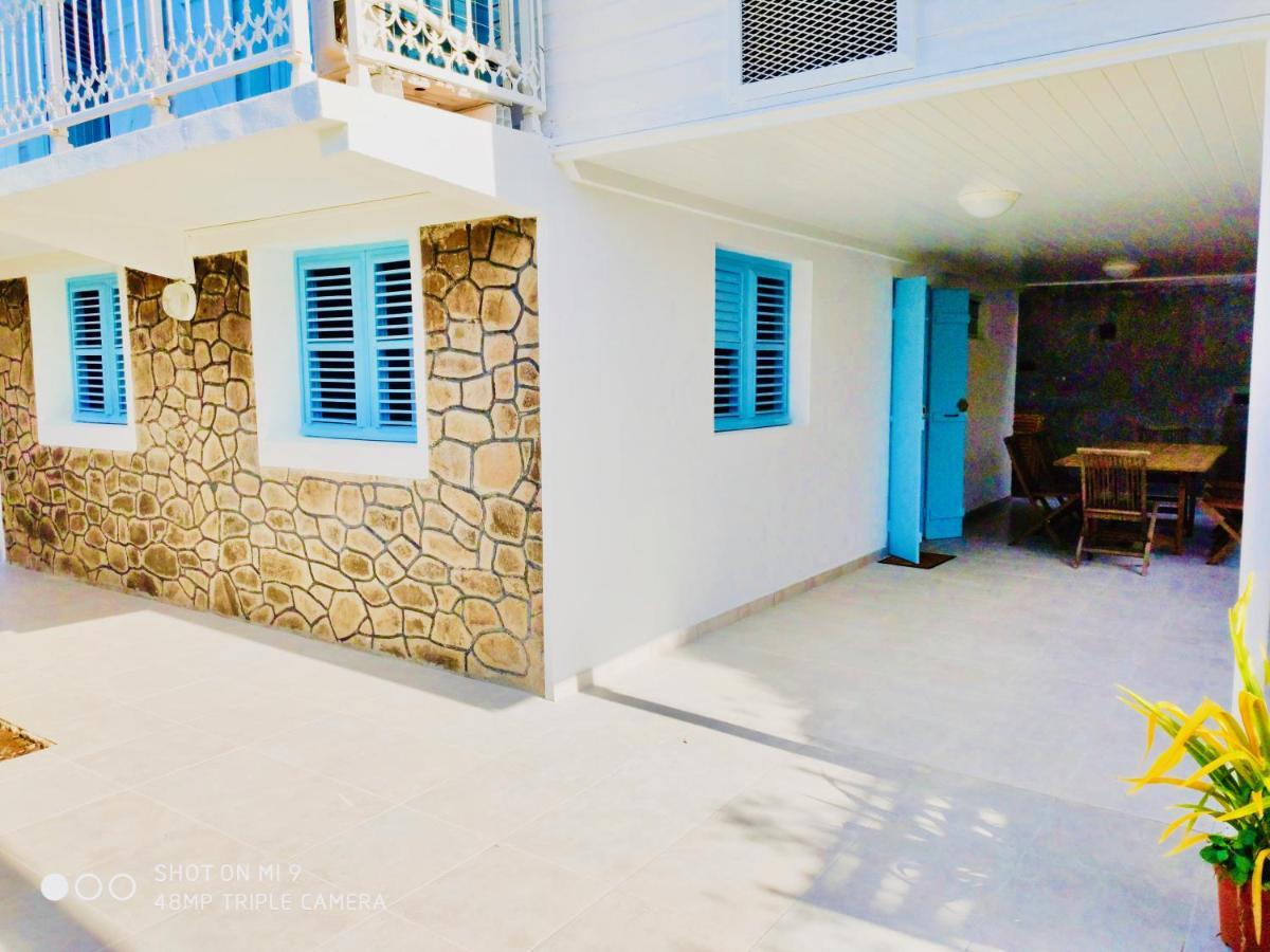 Location Maison Bleue Avec Piscine Privative Au Carbet Martinique ル・カルベ エクステリア 写真